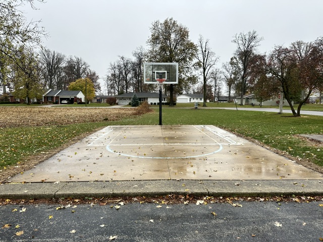 Outdoor recreation court at Swiss Meadows